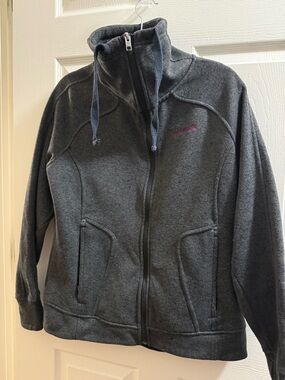 Avalanche Dark Gray Full-Zip Utility Jacket with High Collar